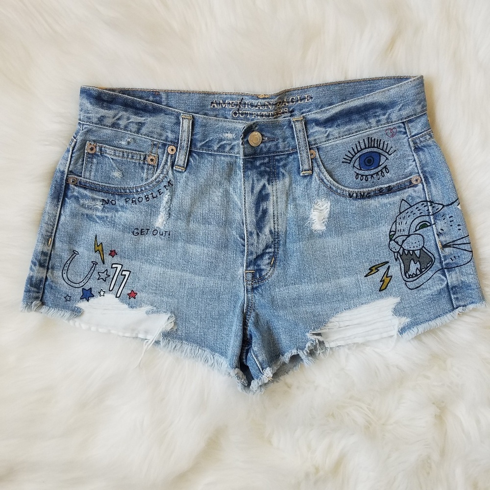 🖤SALE: price drop🖤AE Vintage Edition jean shorts
